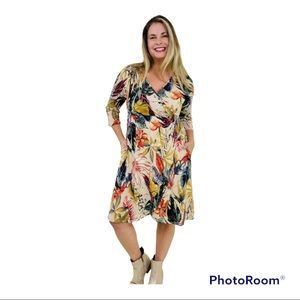 Xl new sew in love wrap dress